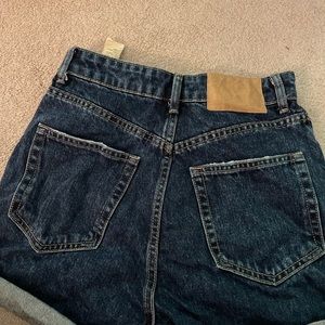 Dark wash zara jean shorts